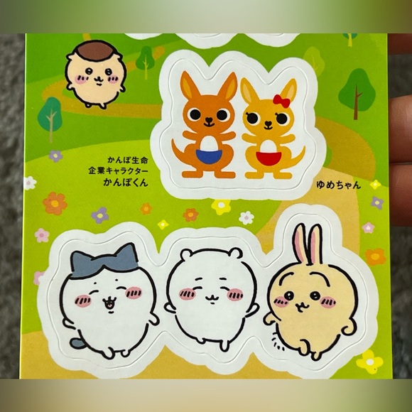 Chiikawa x Sukoya Kanpo Small Sticker Sheet Officially Licensed Nagano Kawaii - Picture 4 of 7